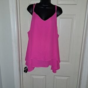Perfectly Priscilla Pink Tank top size 3XL